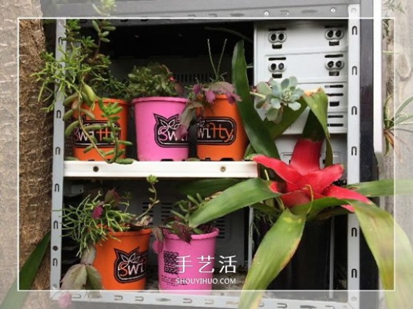 A small way to make a garden bonsai by using old oven waste