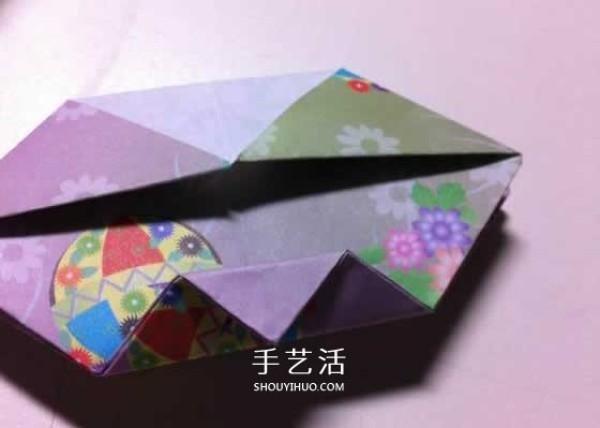 Mini rose flower origami tutorial with beautiful diamond rose folding illustrations