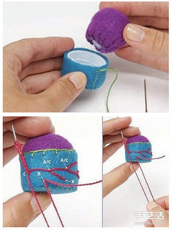 How to make your own non-woven fabric needle inserts. Mini needle insert fabric DIY tutorial