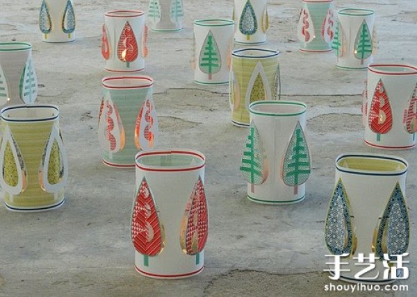 Handmade paper lanterns feel the original and simple beauty