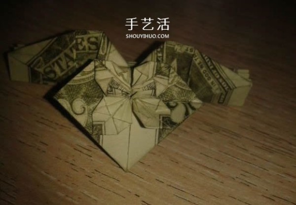 How to fold a flower angel heart and illustrate a beautiful dollar origami love tutorial