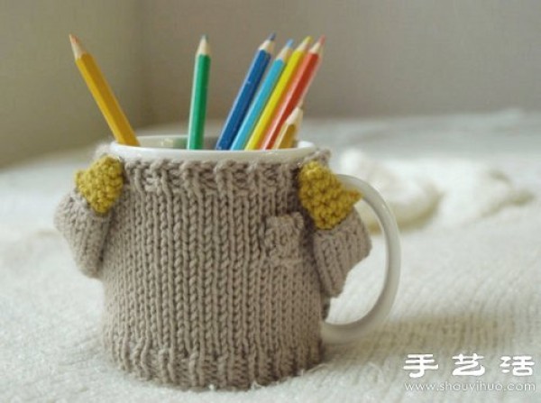 Super cute hand knitted cup covers make life so beautiful