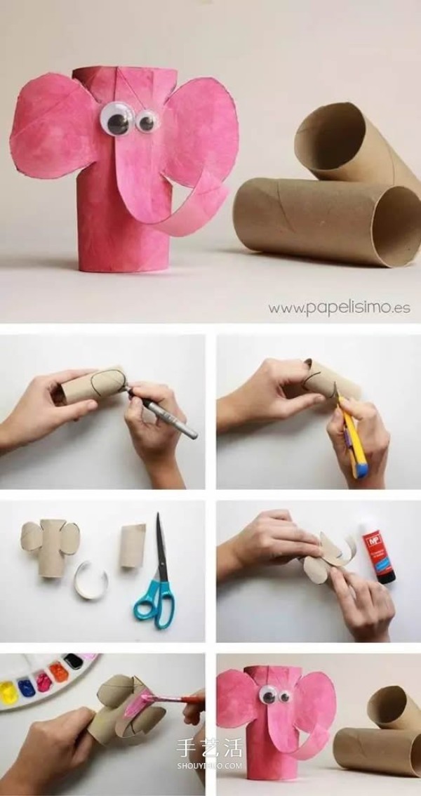 A simple and environmentally friendly small-scale production of toilet paper rolls by children and their waste utilization