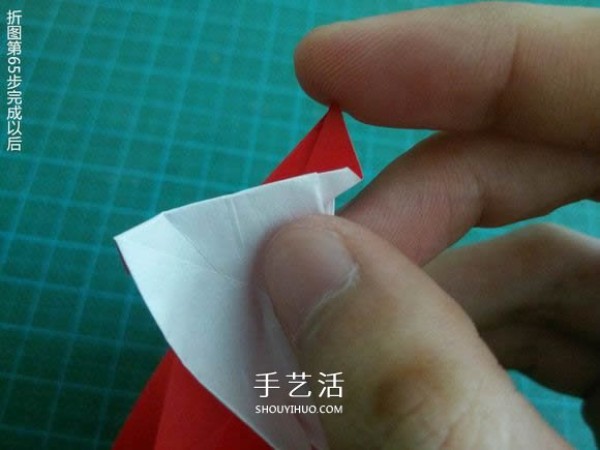 Illustrated tutorial on how to fold the Christmas crane How to fold the Christmas crane