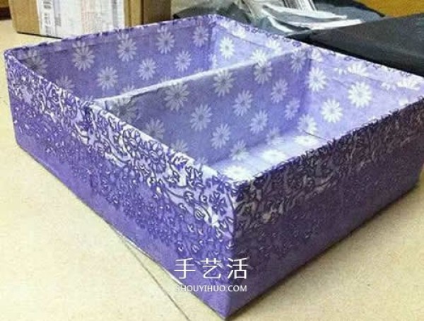 How to make a homemade underwear storage box, a simple DIY shoe box recycling method