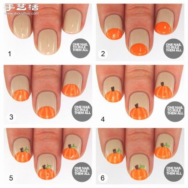 DIY Halloween manicure that can be easily done at home