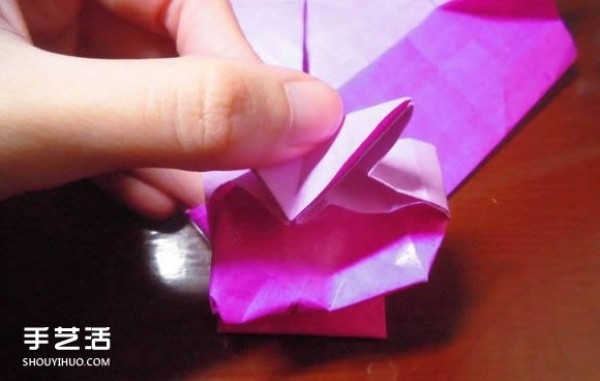 Die Lianhua Love Origami Illustration of Creative Love Origami Step by Step