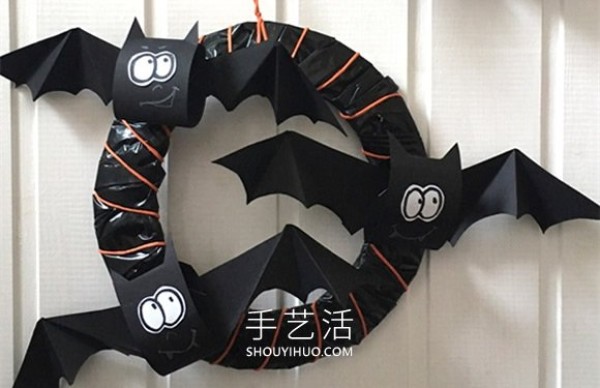 A tutorial on how to make a simple and cute bat garland