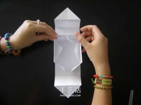 How to fold a square box with a lid, how to fold a square paper box with illustrations