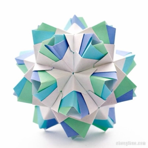 Appreciation of the beautiful handmade origami flower balls (7)