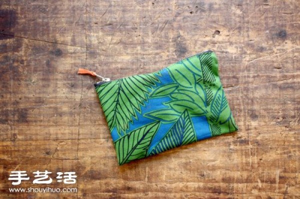 Natural-style handmade cloth bag with zipper/illustrated handbag making tutorial