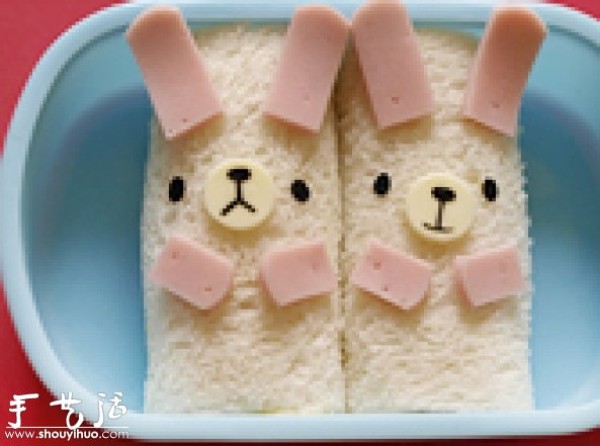 Cute White Rabbit Bento DIY Tutorial