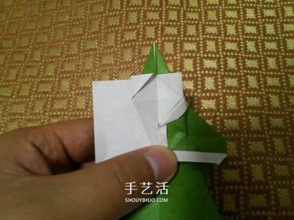 Santa Claus Origami Steps Illustrated How to Fold Paper Santa Claus