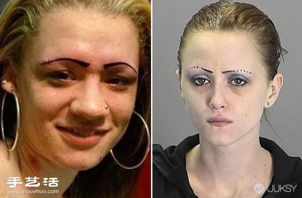 Very unappetizing eyebrows, is there any need to play like this! 