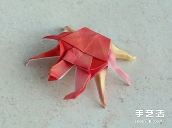 Origami Crab Step by Step Illustration and Complex Crab Origami Illustration Tutorial