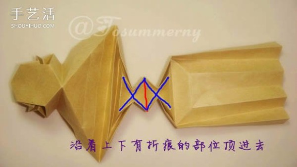 The cute version of Sun Wukongs folding method illustrates the steps for origami Sun Dasheng