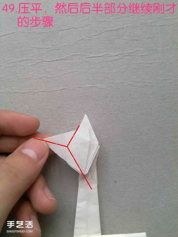 How to fold paper egrets with detailed illustrations of steps for folding three-dimensional egrets