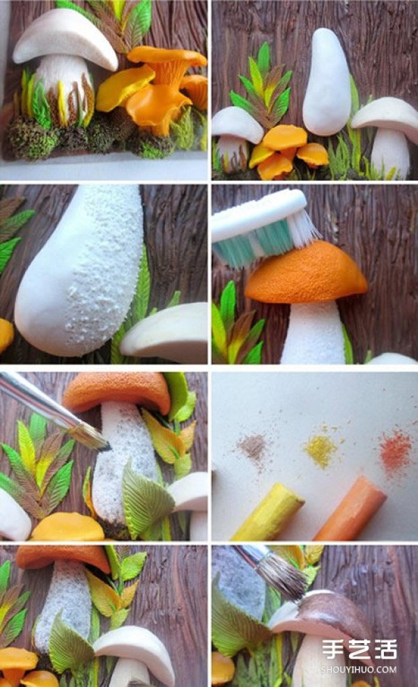 Exquisite clay painting tutorial three-dimensional clay painting hand-made illustrations