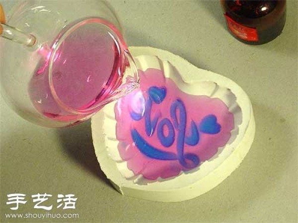 DIY heart-shaped soap handmade soap making method