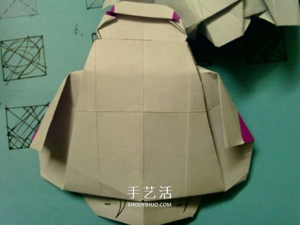 Mengshen Origami Tutorial Illustrated Steps of Folding the Cute Three-dimensional Damax