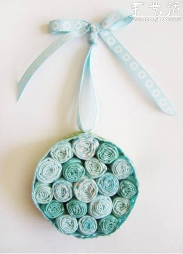 DIY fresh fabric flower hanging ornaments