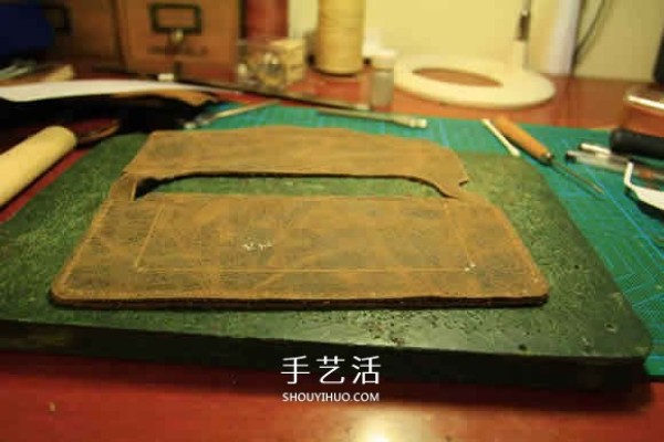 Simple long wallet making tutorial and detailed illustrations of homemade long wallet