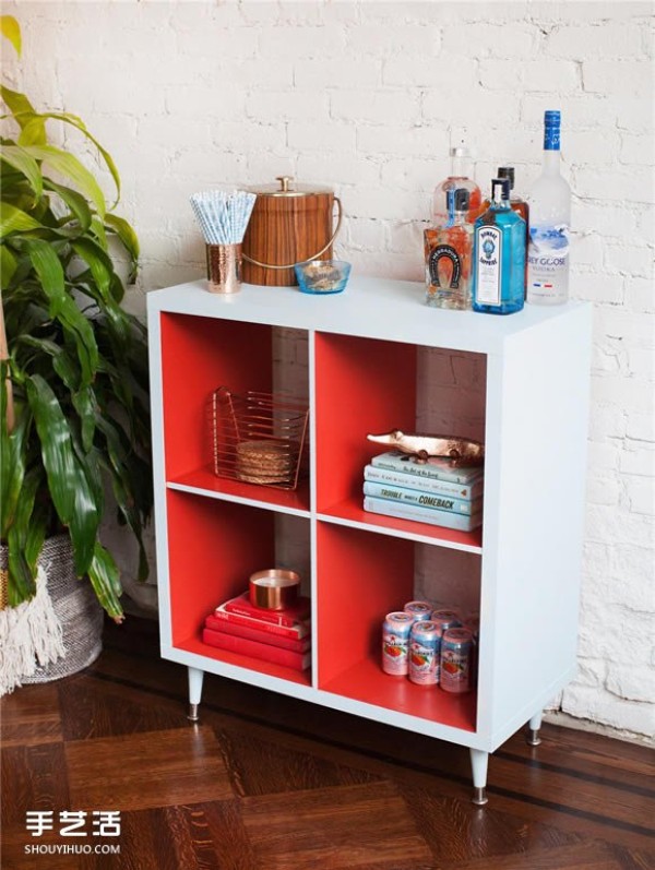 Renovate an old bookcase into a stylish new cabinet in 4 simple steps