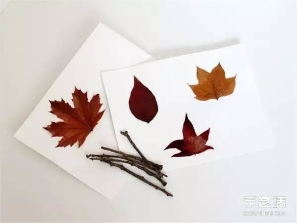 Pictures of how to make leaf-paint dolls by hand and make simple leaf dolls