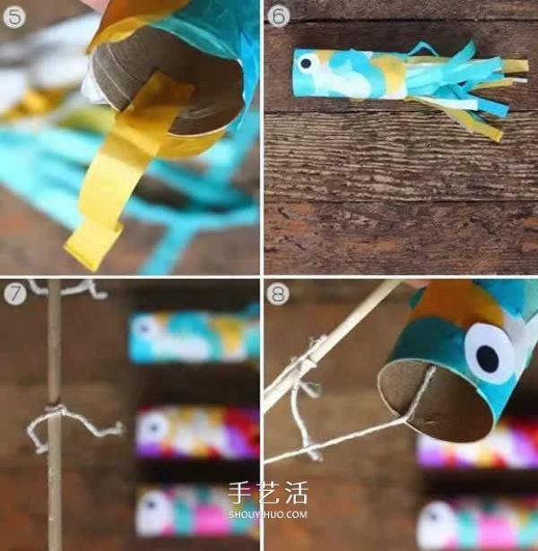 How to make fish lanterns, illustrate how to make simple fish lanterns for young children