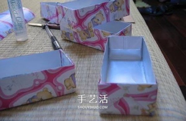 Homemade jewelry boxes with drawers, how to make beverage boxes and cartons as storage boxes