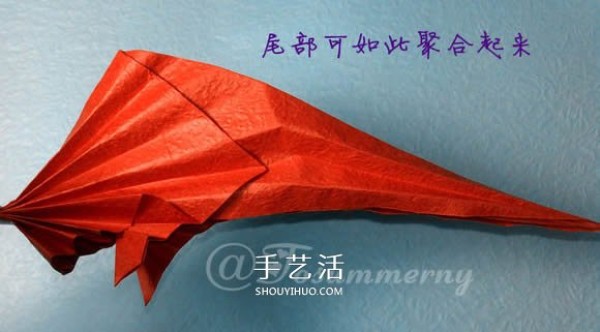 How to fold a three-dimensional seahorse, how to fold a delicate seahorse with origami