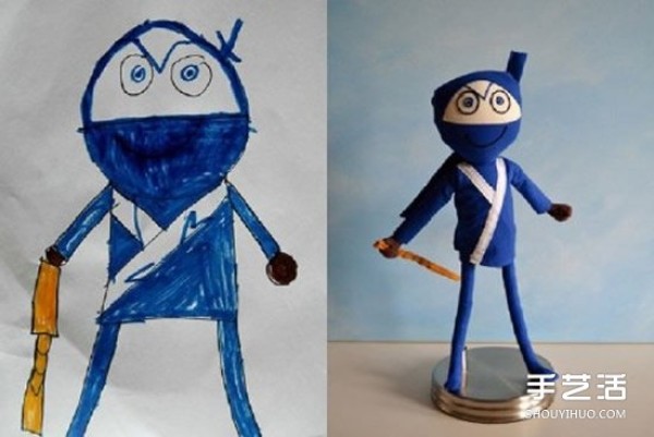 Making a 4-year-old sons graffiti into a plush toy full of love