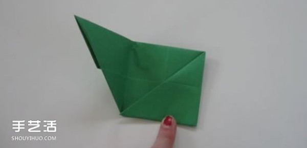 How to make an origami cube by hand, illustration of the folding method of the cube