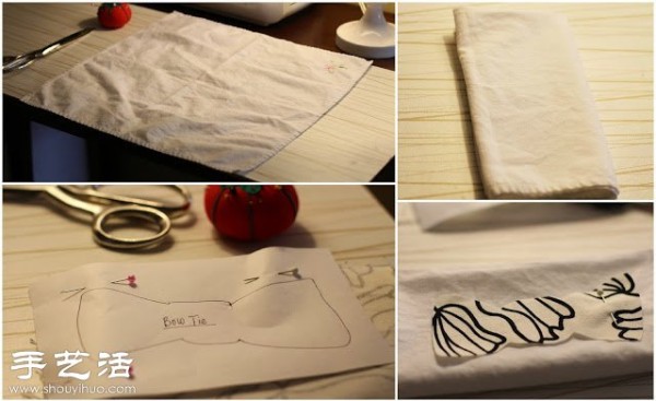 Cloth art + creative handmade napkins full of cute elements~