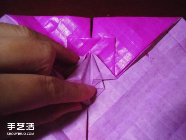 Die Lianhua Love Origami Illustration of Creative Love Origami Step by Step