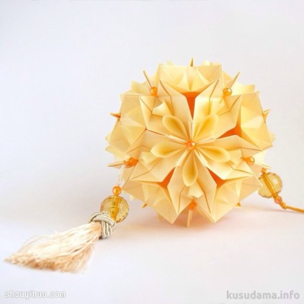 Appreciation of the beautiful handmade origami flower balls (1)