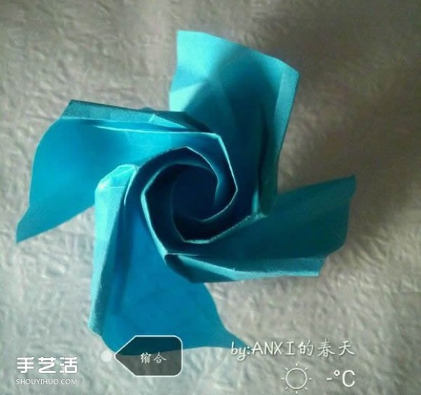 New Kawasaki Rose Folding Method Illustrated Handmade Origami New Kawasaki Rose Steps