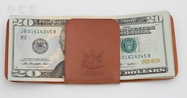 The simplest method of making a homemade folding wallet from a leather wallet