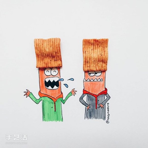 My childhood favorite snacks creative DIY, surprising and funny illustrations