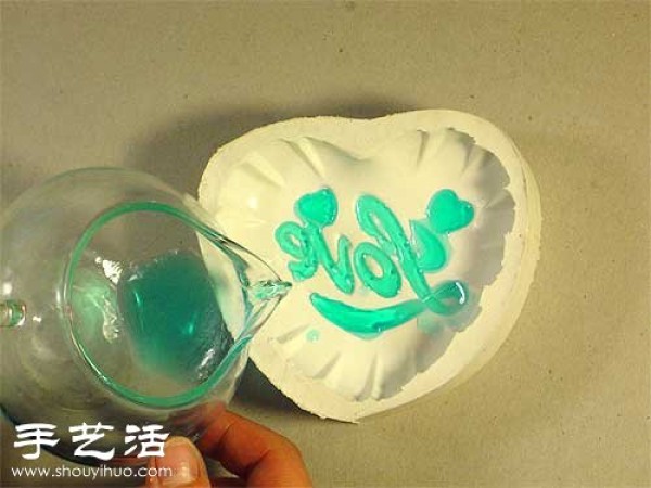 DIY heart-shaped soap handmade soap making method