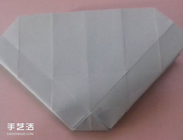 How to fold a paper rose, step by step, handmade three-dimensional rose origami illustration