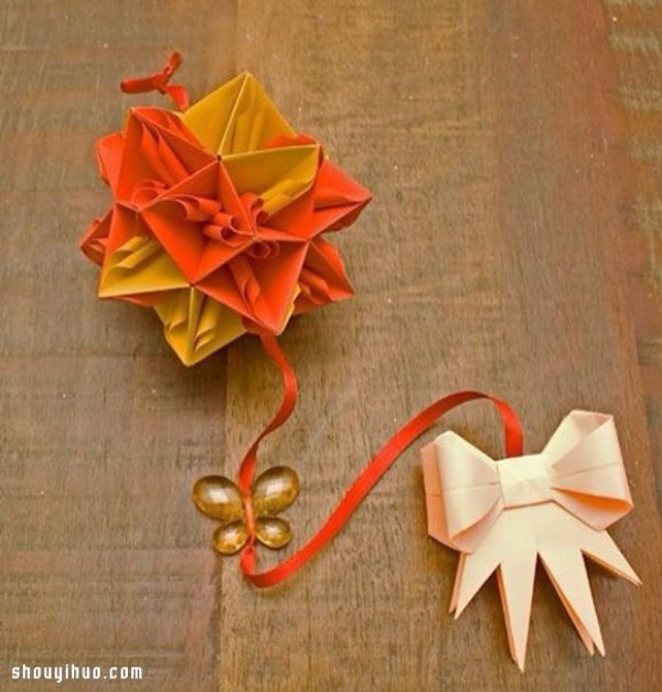 Appreciation of the beautiful handmade origami flower balls (2)