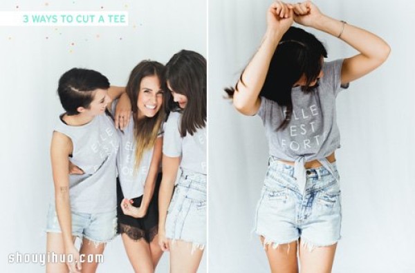 3 T-shirt transformation DIY tutorials to easily have hot and trendy new styles