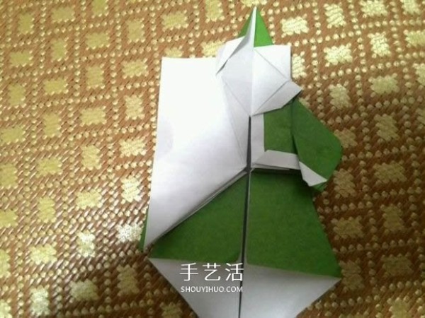 Santa Claus Origami Steps Illustrated How to Fold Paper Santa Claus