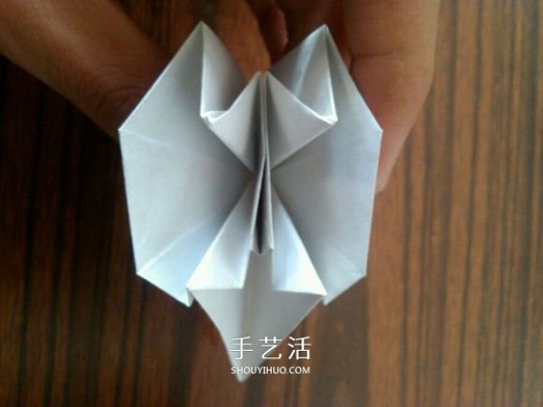 The origami method of complex small animal origami 3D squirrel with CP diagram