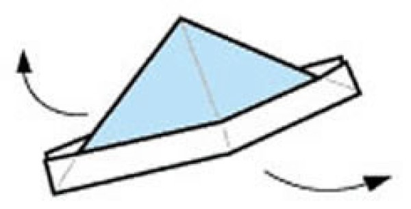 Illustrations on how to fold a simple and beautiful origami tricorn hat on cute tricorn hats