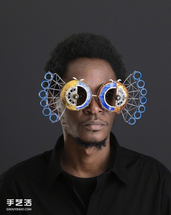 Its so avant-garde that its dazzling! See the discarded glasses of Kenyan artist