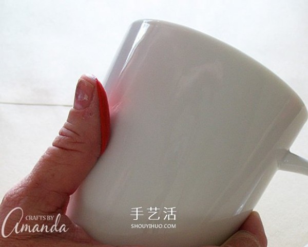 How to make a homemade hand-painted ceramic water cup gift for Fathers Day