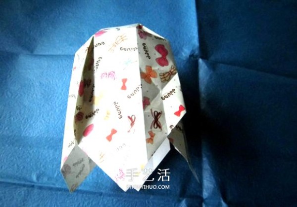 How to fold the exquisite eight-sided hydrangea gift box origami hydrangea gift box