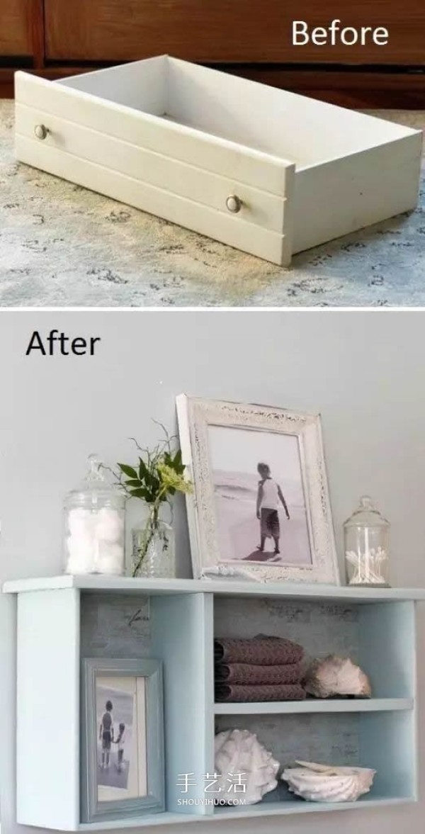 Creative DIY transformation of old drawers into beautiful and practical furniture